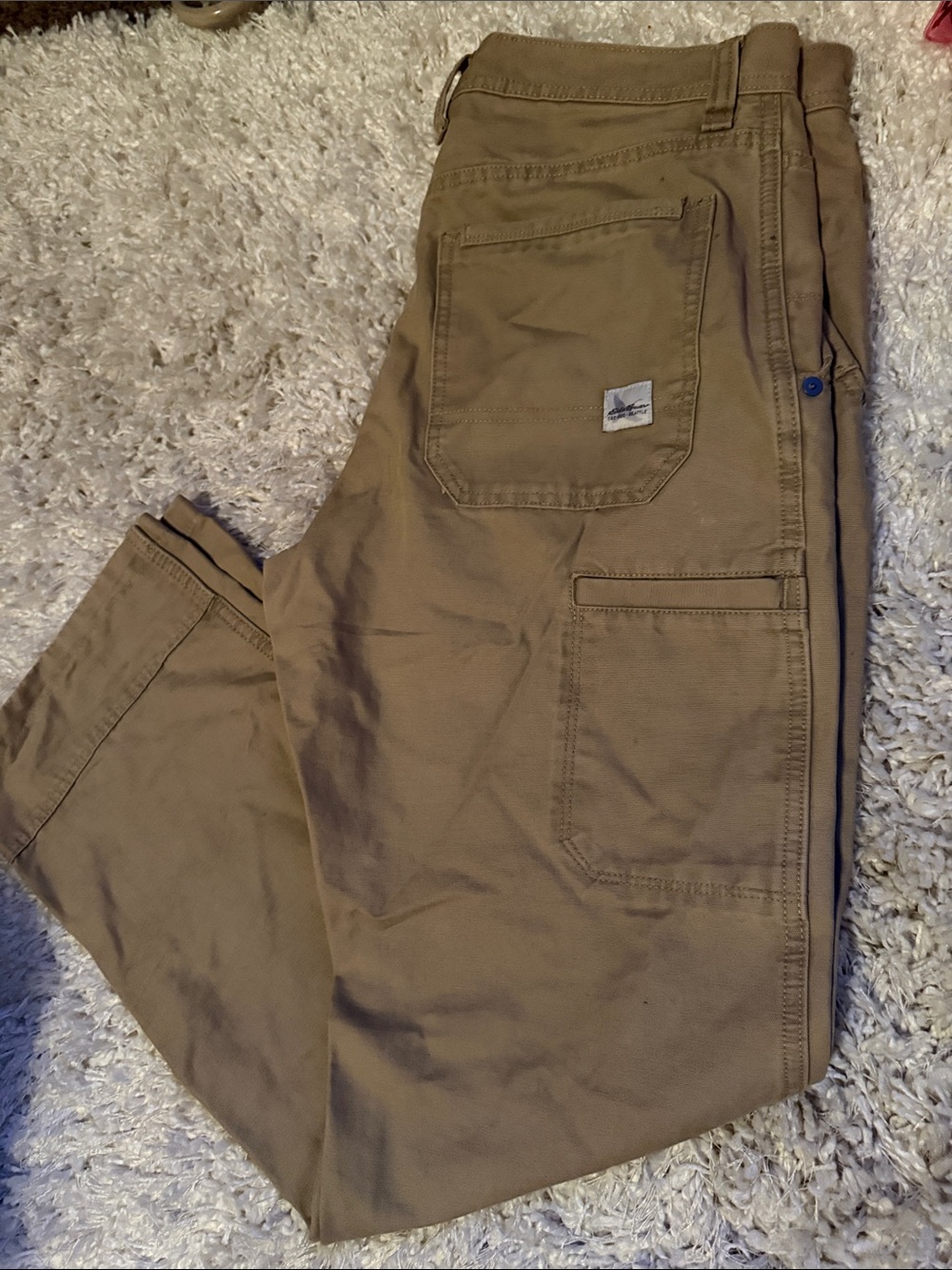 Men’s Eddie Bauer Khaki Utility Pants 33x32